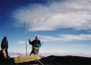 Chris auf dem Uhurupeak