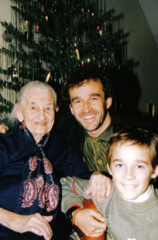 Chris mit Omi Helene (wurde 102) und Sohn Silvio