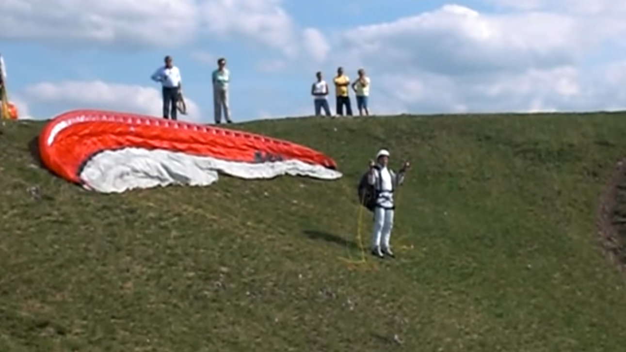 Flug am Walberla / Franken